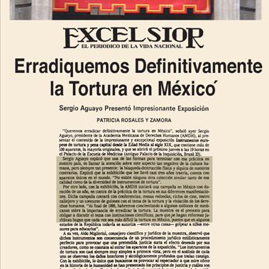 Sopprimiamo definitivamente la tortura in Messico