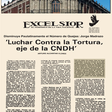 Lottare contro la tortura, principio della CNDH