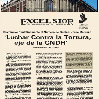 Lottare contro la tortura, principio della CNDH